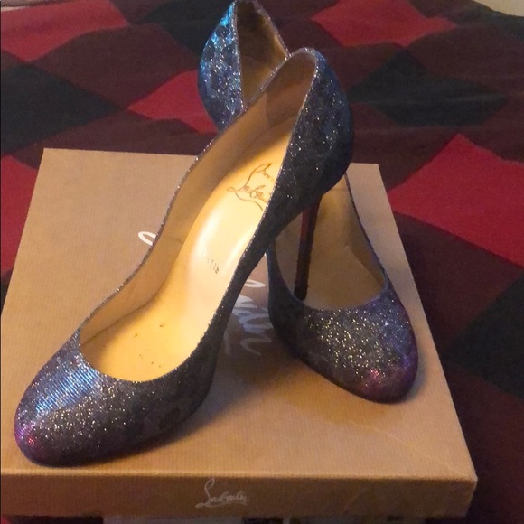 Christian Louboutin leopard print Lame shoes - Picture 1 of 4